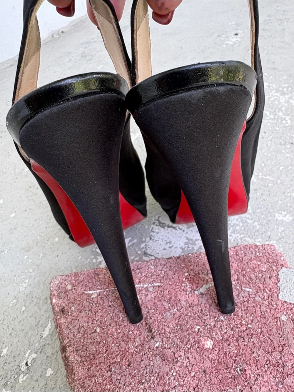 Christian Louboutin Very Croise sling back heels